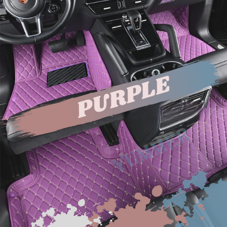 Purple Car Mats Set