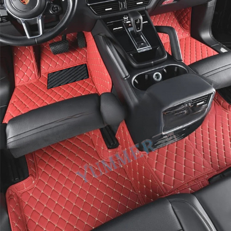 Racing Red Car Mats Set