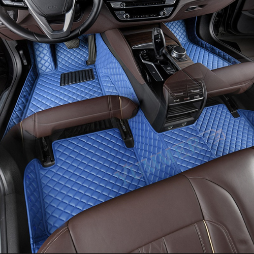 Marine Blue Car Mats Set